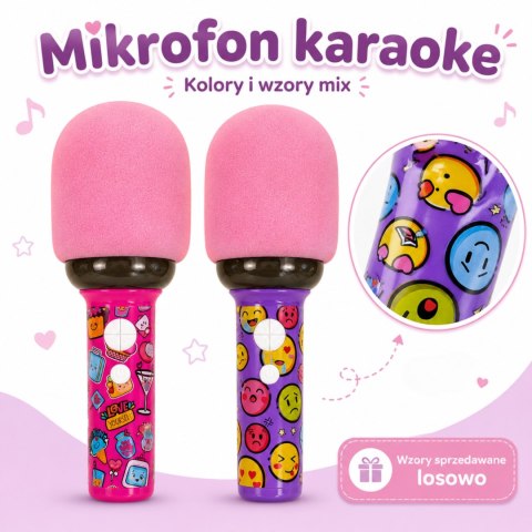 WOOPIE Bezprzewodowy Mikrofon Do Karaoke Z Głośnikiem Różowy