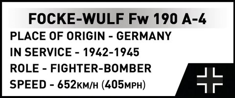 Klocki Focke-Wulf Fw 190 A-4