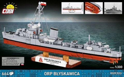 Klocki ORP Błyskawica 664 elementy
