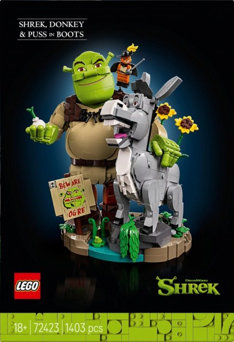 Klocki Shrek 72423 Shrek, Osioł i Kot w butach