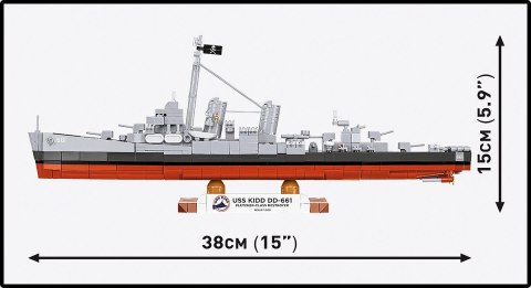 Klocki USS Kidd DD-661