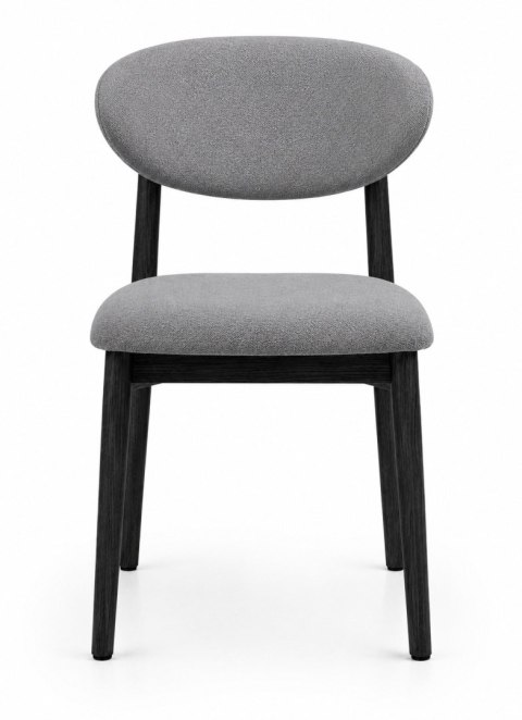 Krzesło tapicerowane LUCCA GREY FABRIC BLACK WOOD