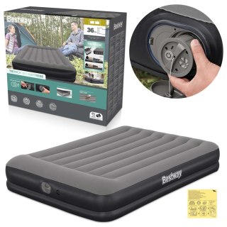 Materac dmuchany 203x152x36 cm z wbudowaną pompką elektryczną Bestway 671BU