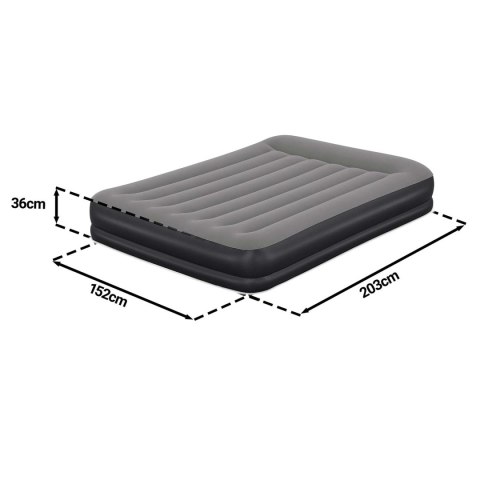 Materac dmuchany 203x152x36 cm z wbudowaną pompką elektryczną Bestway 671BU