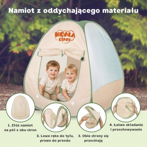 WOOPIE Zestaw Małego Odkrywcy Namiot Kempingowy XXL na Biwak 15 el.