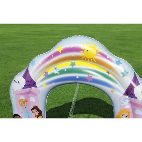 Dmuchany plac zabaw dla dzieci do ogrodu zjeżdżalnia Pricess Disney 221 x 193 x140 cm Bestway 53175