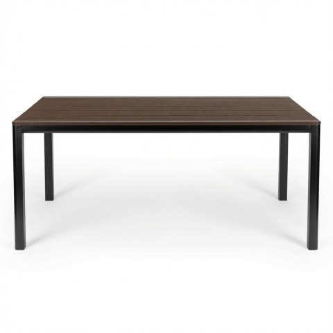 Duży stół ogrodowy 8-osobowy 180x90 cm na taras ogród brązowy blat MultiGarden