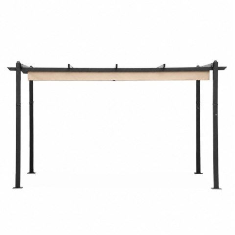 Pergola ogrodowa tarasowa 3x4 m stalowa altana zadaszenie beżowa MultiGarden