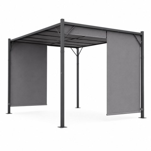 Pergola ogrodowa tarasowa 3x4 m stalowa altana zadaszenie szara MultiGarden