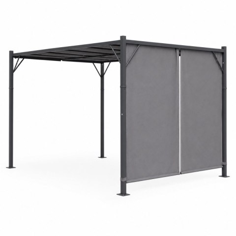 Pergola ogrodowa tarasowa 3x4 m stalowa altana zadaszenie szara MultiGarden