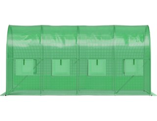 Szklarnia tunel ogrodowy foliowy 6x3x2 m 18 m² metalowy stelaż folia UV