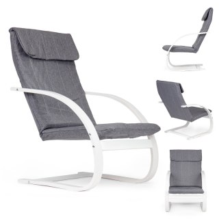 Fotel fiński bujany leżanka leżak do salonu ModernHome