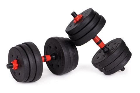 Hantle regulowane 2x15 kg sztanga zestaw 30 kg gryf MOVEPRO