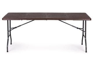 Stół cateringowy bankietowy ogrodowy składany 180 cm brązowy MultiGarden