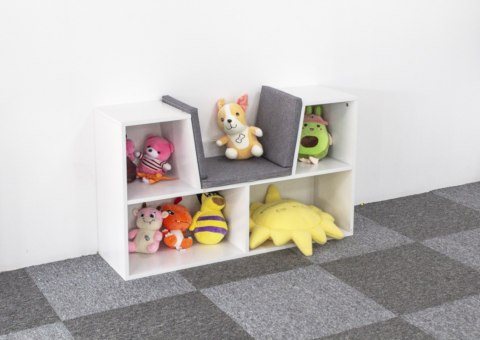 Szafka regał z siedziskiem ławka dla dzieci ECOTOYS