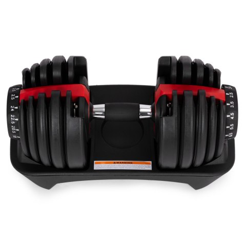 Hantel regulowany żeliwny z podstawką obciążenie 2,5-24 kg MOVEPRO
