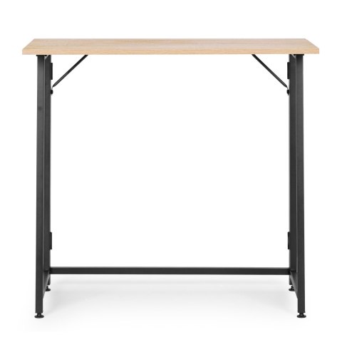 Biurko komputerowe składane 80x45 cm stolik pod laptopa loft jasny dąb ModernHome