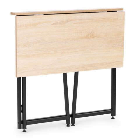 Biurko komputerowe składane 80x45 cm stolik pod laptopa loft jasny dąb ModernHome