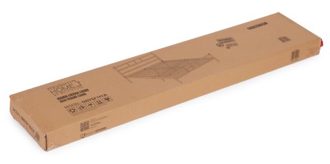 Łóżko metalowe 140x200 cm ze stelażem czarna rama ModernHome