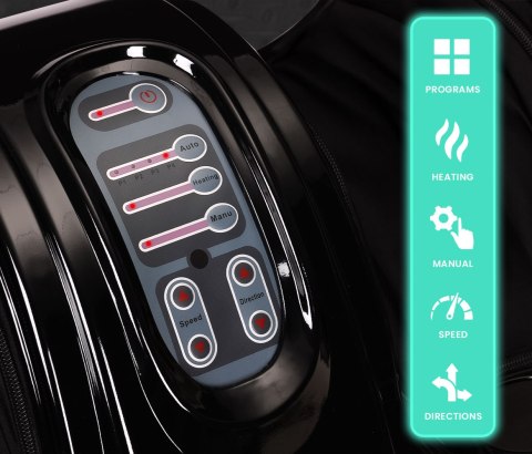 Masażer elektryczny do stóp i nóg z funkcją grzania refleksologia 4 tryby pilot 40W KADEN