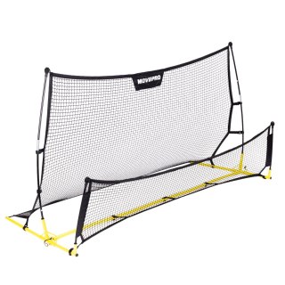 Rebounder trenażer piłkarski dwustronny do treningu strzałów 220x120 cm MOVEPRO