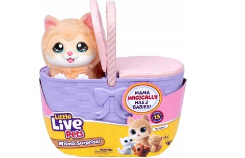 Maskotka interaktywna Little Live Pets - Kocia Mama w koszyku
