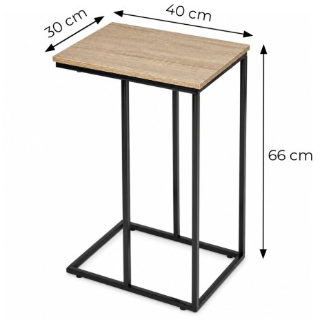 Stolik pomocniczy boczny pod laptopa metalowy stelaż loft ModernHome