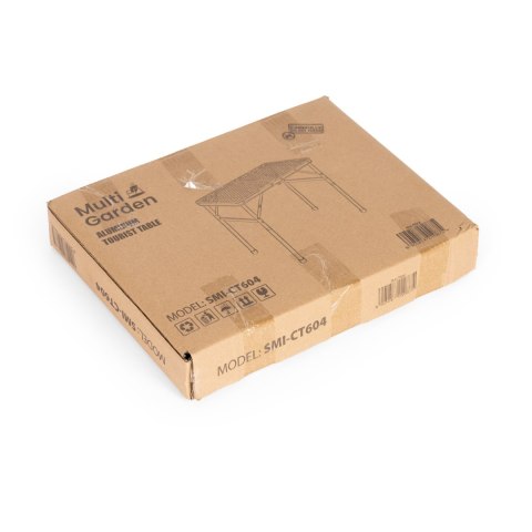 Stolik turystyczny 60x40 cm kempingowy składany w walizkę czarny MultiGarden