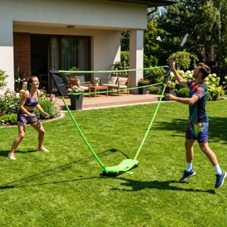 Zestaw do badmintona 300x156 cm składany siatka rakietki lotki walizka MOVEPRO