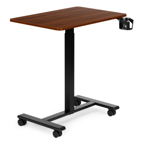 Mobilne biurko 70x48 cm stolik pod laptopa regulacja wysokości 71,5-112 cm drewniany blat ModernHome