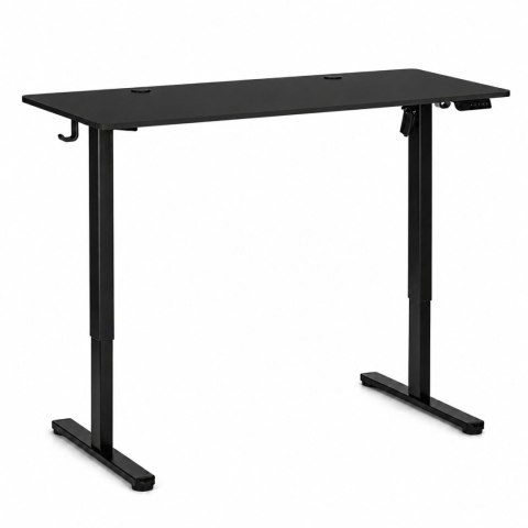 Biurko elektryczne 120x60 cm podnoszone regulacja wysokości 72-118 cm czarne ModernHome