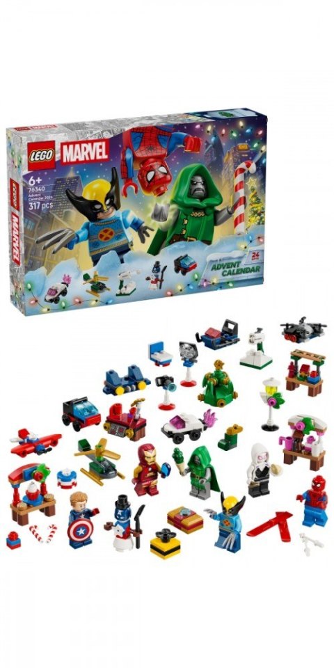 Klocki Super Heroes Marvel - kalendarz adwentowy