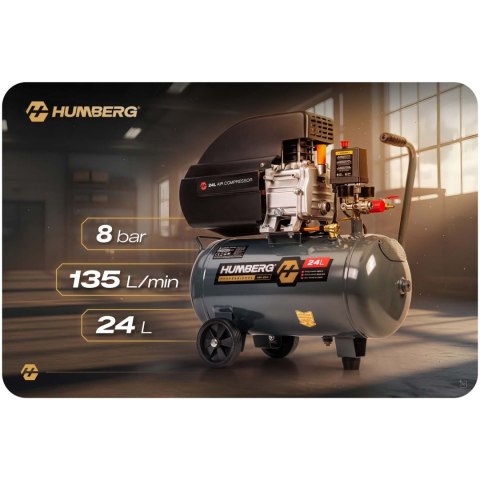 Kompresor sprężarka powietrzna olejowa 24l 10 bar Humberg HM-264