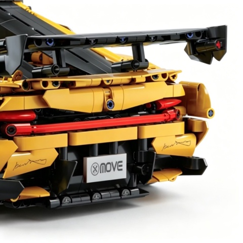 Samochód RC z klocków – zdalnie sterowane auto sportowe 54 cm
