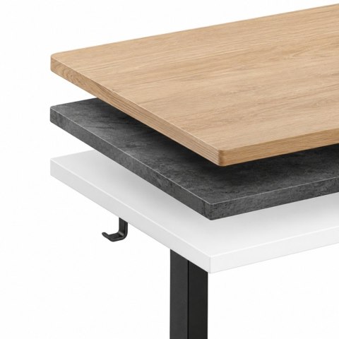 Stelaż biurka elektryczny regulacja wysokości 72-118 cm blat do 160 cm czarny ModernHome