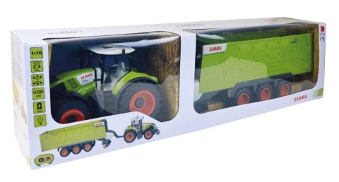Happy People Traktor Claas Axion R/C z przyczepą Cargos