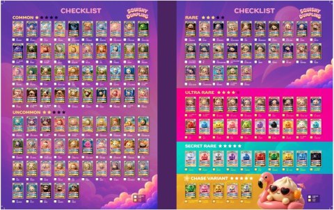 Karty kolekcjonerskie Squishy Dumpling Saszetka display 20 sztuk