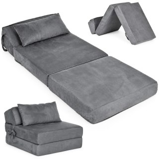 Sofa rozkładana 2w1 jednoosobowa piankowa z funkcją spania materac 190x70 cm ModernHome