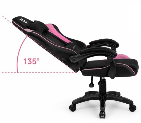 Fotel obrotowy gamingowy ENZO XL PINK FABRIC OUTLET