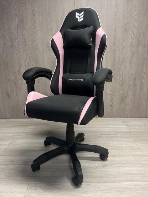 Fotel obrotowy gamingowy ENZO XL PINK FABRIC OUTLET