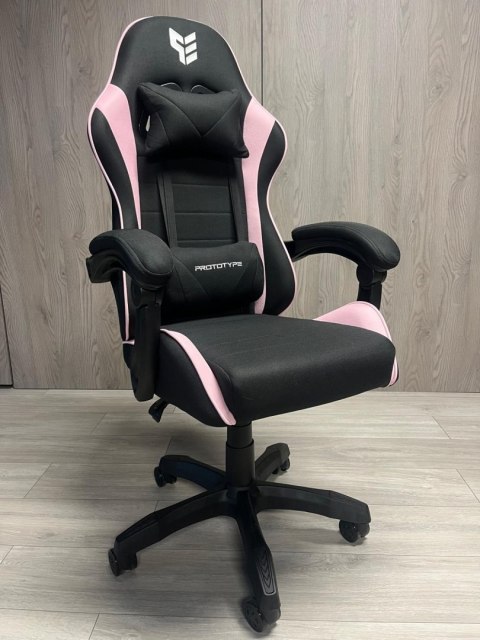 Fotel obrotowy gamingowy ENZO XL PINK FABRIC OUTLET