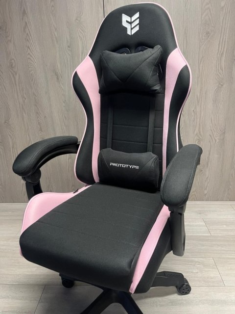 Fotel obrotowy gamingowy ENZO XL PINK FABRIC OUTLET