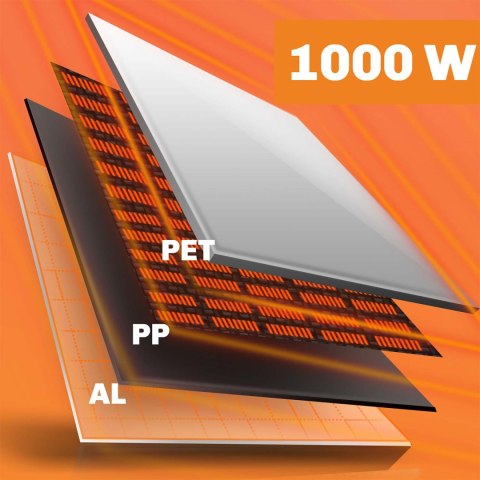 Grzejnik na podczerwień promiennik podczerwieni 1000 W Berdsen BD-991