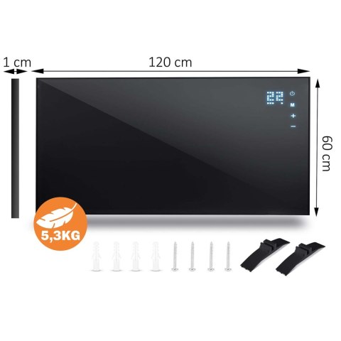 Grzejnik na podczerwień promiennik podczerwieni 1000 W Berdsen BD-992 pilot WiFi aplikacja