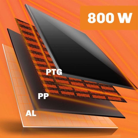 Grzejnik na podczerwień promiennik podczerwieni 800 W Berdsen BD-986