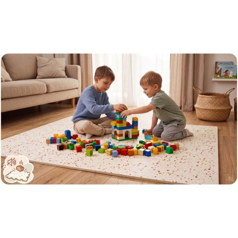 Mata piankowa puzzle 175x118cm Ricokids 6 szt gruba