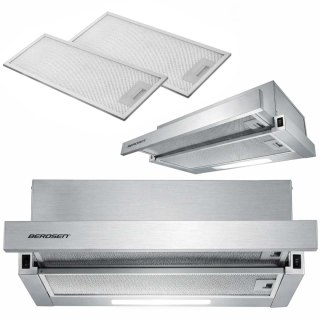 Okap kuchenny teleskopowy 60 cm Berdsen BT-240 INOX