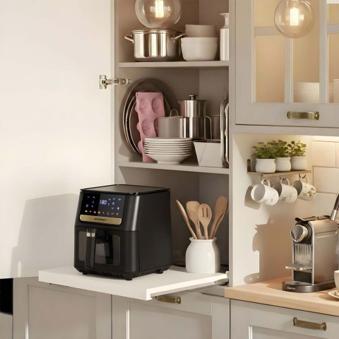 Frytkownica beztłuszczowa Air fryer + papier do pieczenia Berdsen BD-655 czarna