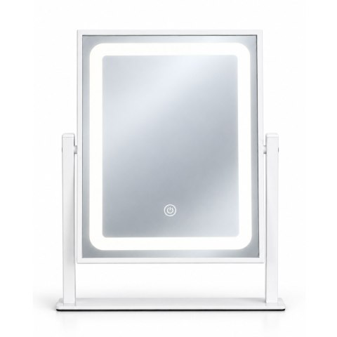 Lustro do makijażu LED 25x30 cm kosmetyczne podświetlane 3 barwy ModernHome