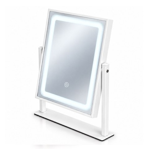 Lustro do makijażu LED 25x30 cm kosmetyczne podświetlane 3 barwy ModernHome